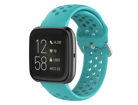 Correa de reloj de silicona deportiva universal de 23 mm para Fitbit Blaze/Fitbit Versa 2 (verde menta)