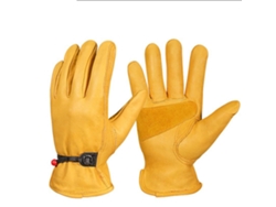 Guantes De Trabajo Anti-deslizantes Ajustables Suaves De Piel Falsa Para Jardinería, Equitación Y Reparación Automotriz
