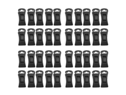 40 pinzas de plástico antideslizantes para ropa, calcetines y ropa, con ganchos para lavadora y secadora.
