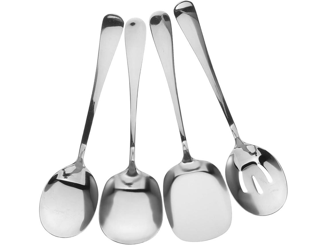 Design Com Cabo Longo: O Design Alongado E Espesso Foi Pensado Para Servir E Porcionar Em Buffets, Garantindo