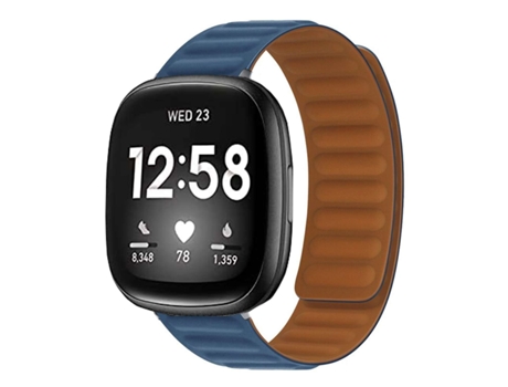 Correa Pulsera Magnética de Forte Conexión para Fitbit by Google Versa 3 Azul