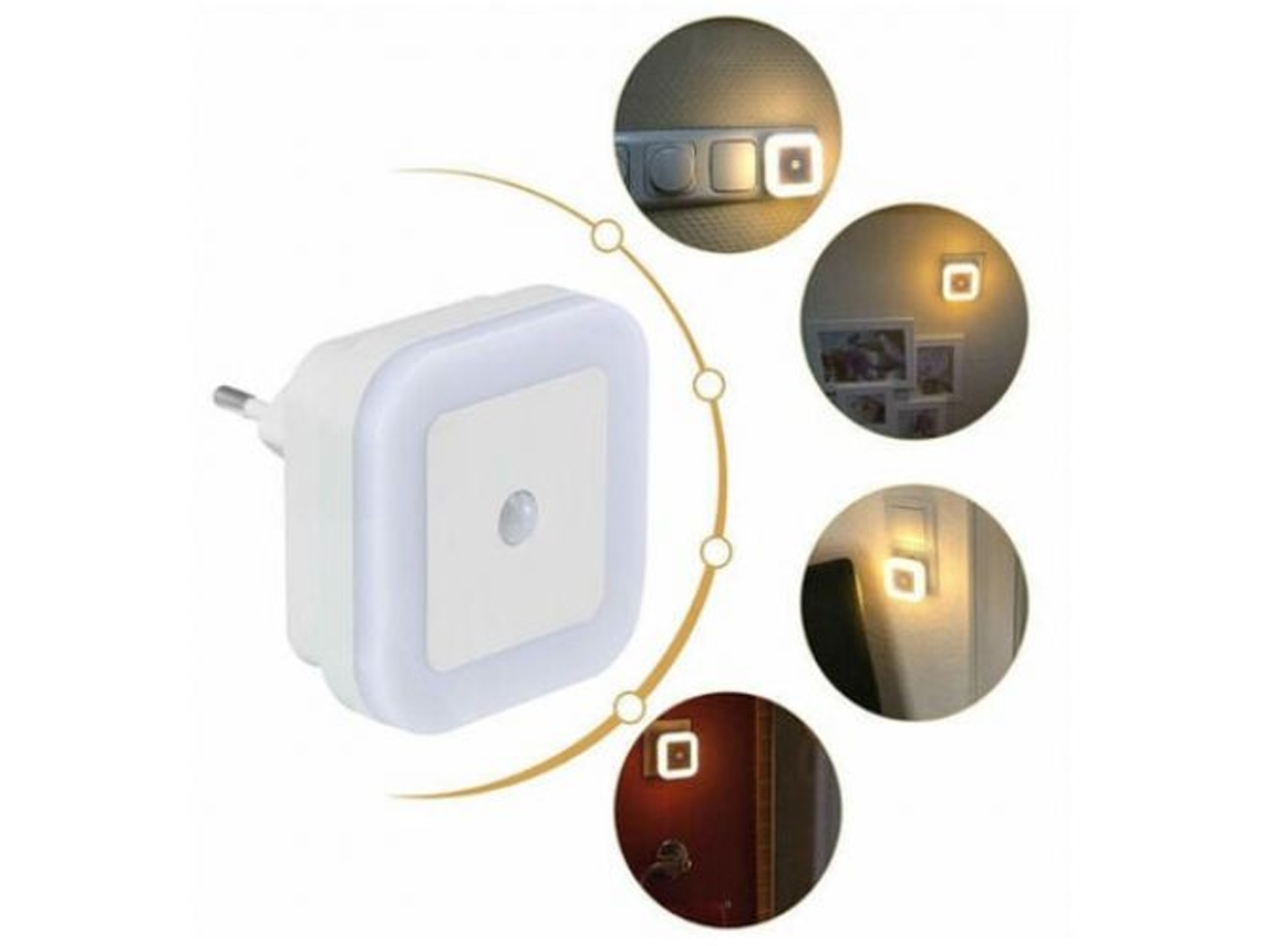 2 luces nocturnas regulables con sensor de movimiento