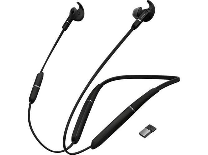 Auriculares Bluetooth JABRA Evolve 65e (In Ear - Micrófono - Negro)