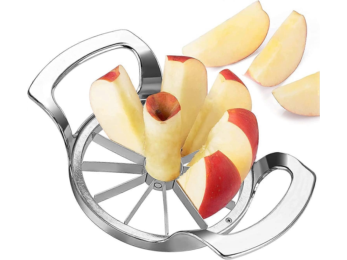 Pelador De Manzanas 12 Cuchillas, Cortador De Frutas 10.5cm De Acero Inoxidable Ideal Para Manzanas Y Peras (plata)
