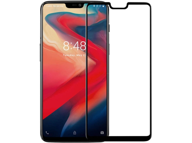 Protector de Cristal Templado OnePlus 6 5D Full Cover Negro