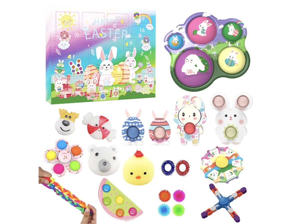 Calendario De Pascua Con Cuenta Regresiva, Juguete Educativo Para Armar, Regalo Para Aliviar El Estrés Para Niños.