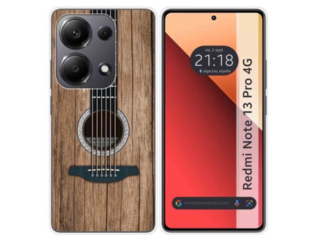 Funda Silicona para Xiaomi Redmi Note 13 Pro 4G diseño Madera 11 Dibujos TUMUNDOSMARTPHONE