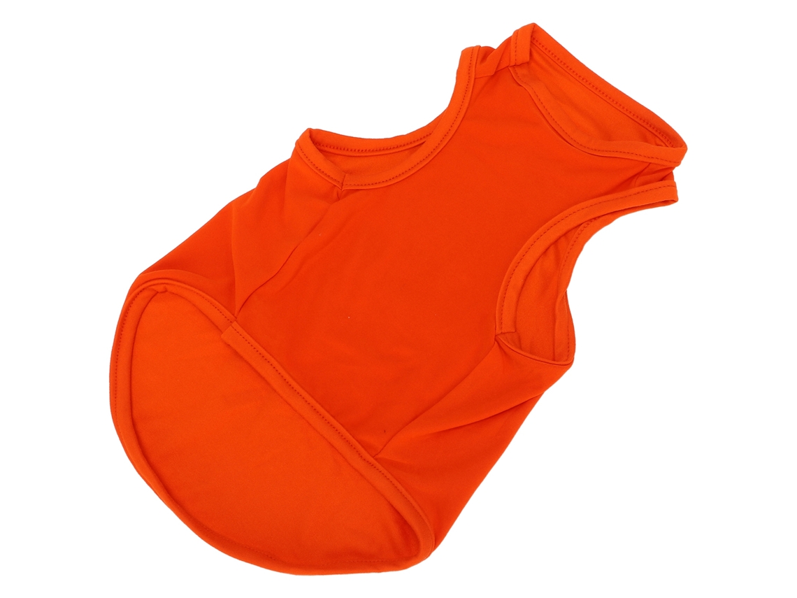 Camiseta Para Perros Con Pedrería, Suave, Transpirable, Para Perros Y Gatos, Naranja, Talla L