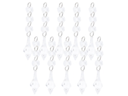10 Piezas De Colgantes De Cristal Acrílico Cónico Irregular Para Decoración De Lámparas De Araña Diy Transparentes