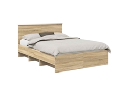 Maison Exclusive - Estructura De Cama Con Cabecera Roble Sonoma 140 X 200 Cm