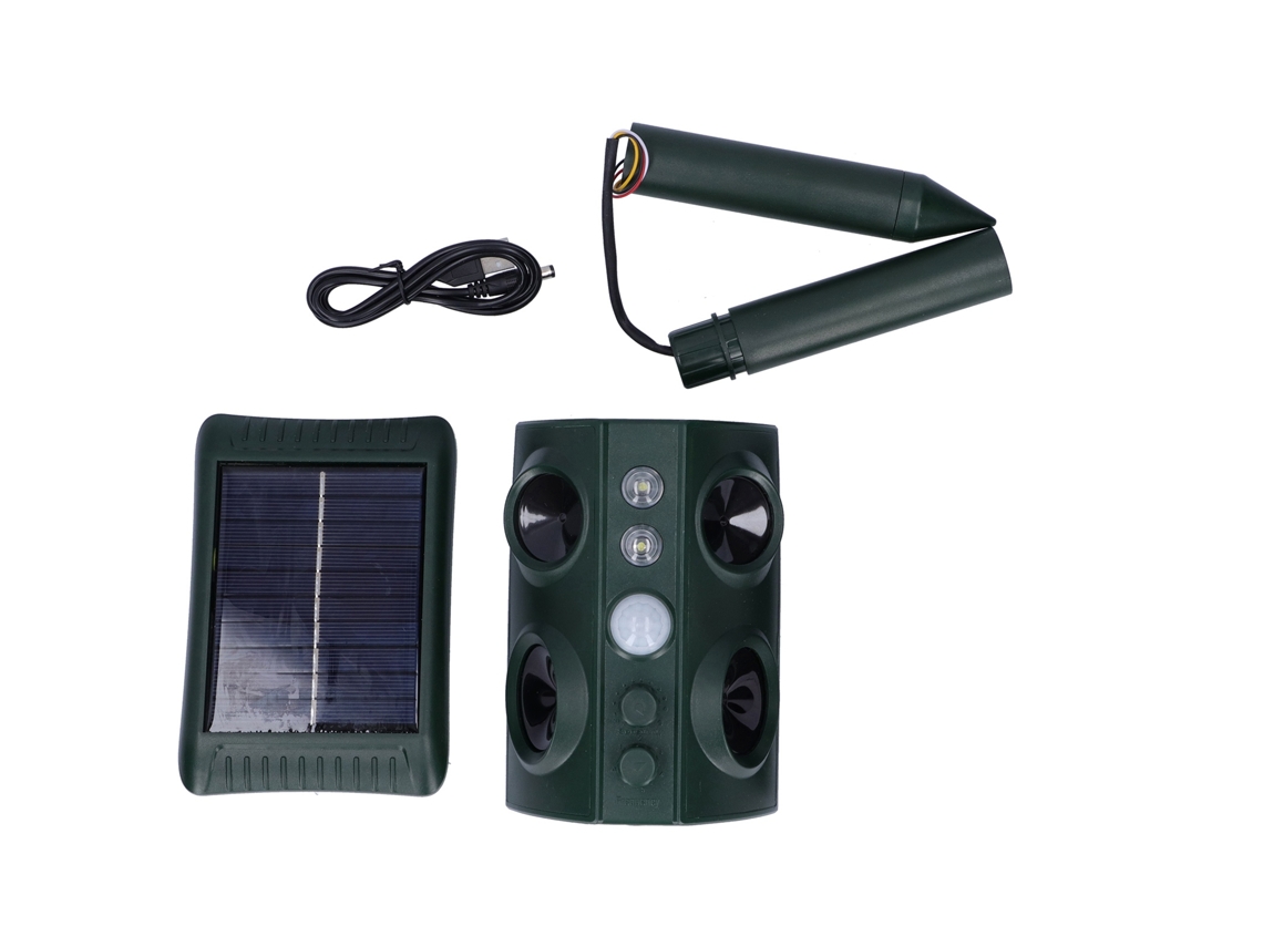 2026dz - Detergente solar ultrasónico para animales de exterior, perros, gatos y accesorios de jardín.