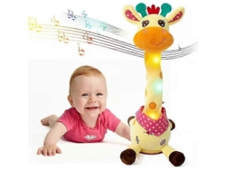 Jirafa De Peluche Musical, Baila Y Canta, Repite Lo Que Dices, Juguete Interactivo Para Niños Con Función De Carga.