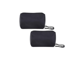 MEOIRUERY 2 Piezas Bolso Pequeño Negro de Viaje para Maquillaje y Cosméticos con Organizador de Brochas Bolsa Portátil Impermeable para Mujeres Adolescentes y N