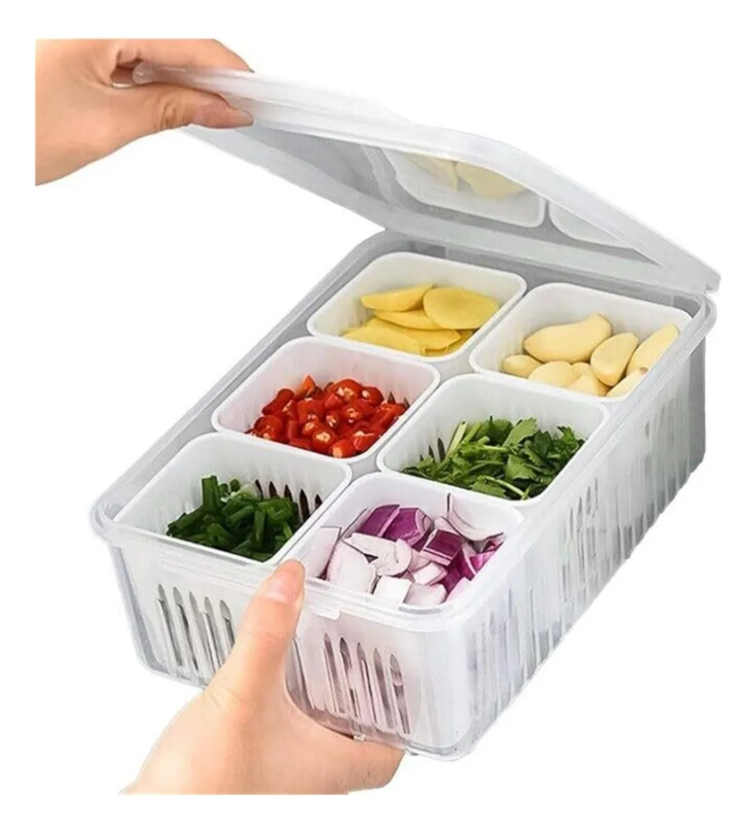 Caja de almacenamiento 6 en 1, caja para refrigeradorvayotoy