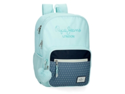 Mochila escolar adaptable Dalma de poliéster turquesa de Pepe Jeans