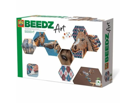 Juego Criativo SES CREATIVE Beedz Art Hex Tiles Caballos (Edad Mínima Recomendada: 12 años)