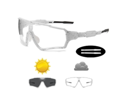 Gafas de ciclismo fotocromáticas polarizadas con protección UV400 en fibra de acetato MDUG (estilo 6)