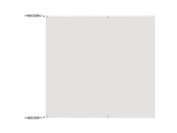 Maison Exclusive - Toldo Vertical Blanco 140x800 Cm Tela Oxford
