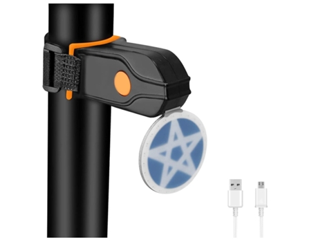 Luz trasera para bicicleta, luz trasera recargable por Usb, luces traseras para bicicleta, Color azul, rojo, 4 modos Fl-negro ENZONS