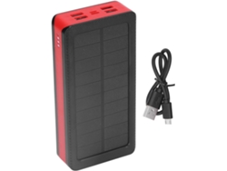 Batería Externa Solar De Alta Capacidad De 30.000 Mah Para Aventuras Al Aire Libre – Cargador
