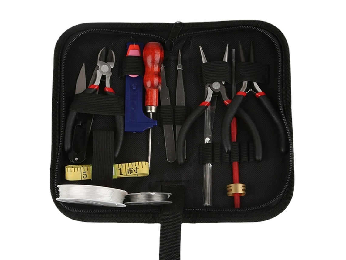 Kit De Ferramentas Para Fabricação E Conserto De Joias Com 22 Peças, Incluindo Alicates, Cortadores, Tesouras,
