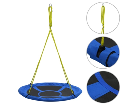 vidaXL Columpio 110 cm 100 kg azul