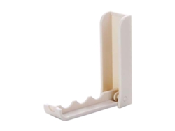 Gancho De Pared Plegable De Plástico Autoadhesivo Con Diseño Que Ahorra Espacio, Color Blanco.