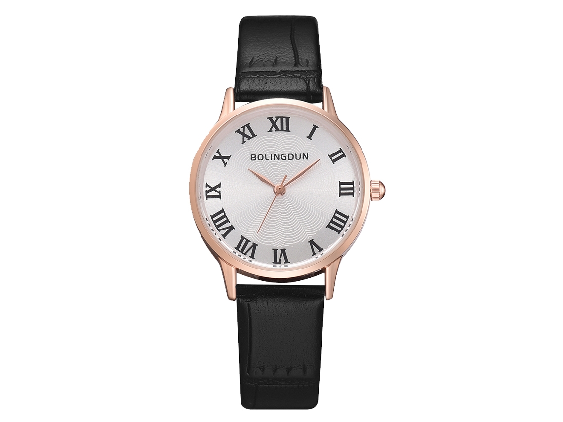 Reloj De Pulsera De Cuarzo Para Hombre/mujer, Estilo Casual De Negocios, Oro Rosa, Pequeño