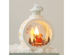 Adornos navideños, luz nocturna vintage, regalo luminoso, adorno para escaparate, Papá Noel, pequeño Yunzii de bronce