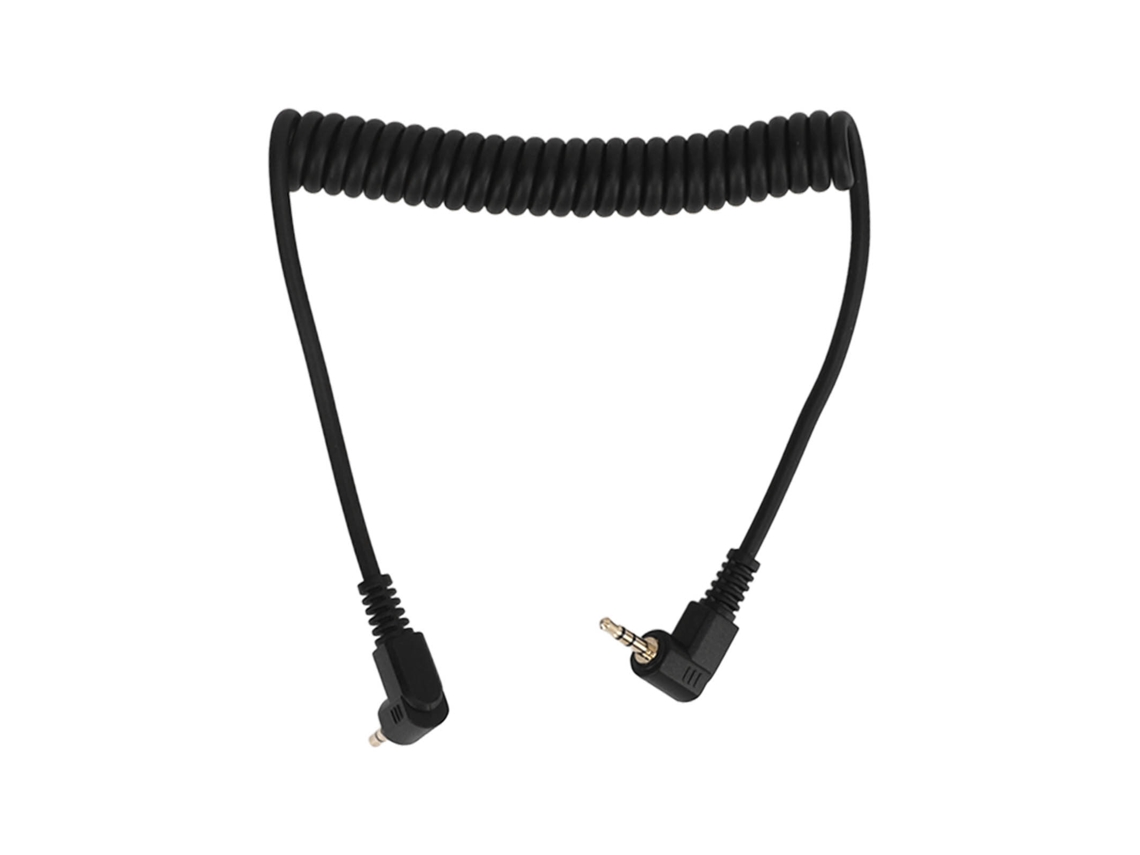 Cable De Sincronización De Flash 2.5mm Macho A Macho, Cable Enrollado Para Cámara Olympus Em Series Dslr