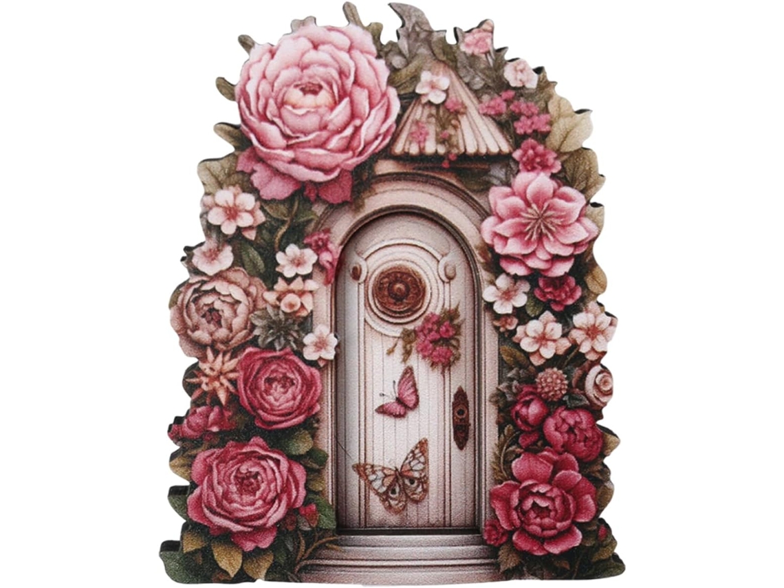 Puerta De Enano: Entrada Decorativa Para Jardín De Hadas, Portal De Resina En Miniatura, Decoración Exterior Encantada