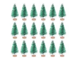 18 piezas mini árbol de Navidad ALLINLESS