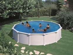 Piscina de Acero GRE Blanca (300x120 cm)