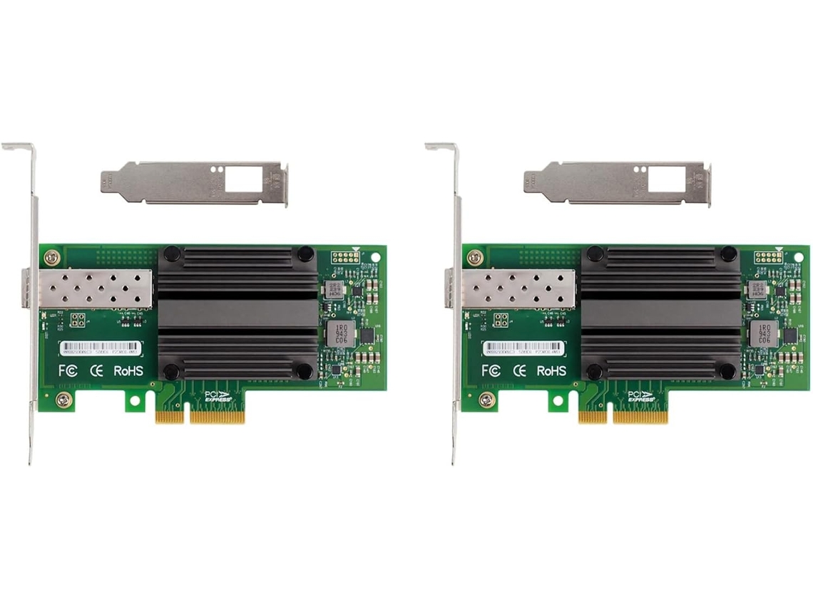 2x 82599- 1sfp X520- Da1 E10g41btda Pcie2.0 X4 10g Nic Tarjeta De Red De Servidor De Fibra Óptica