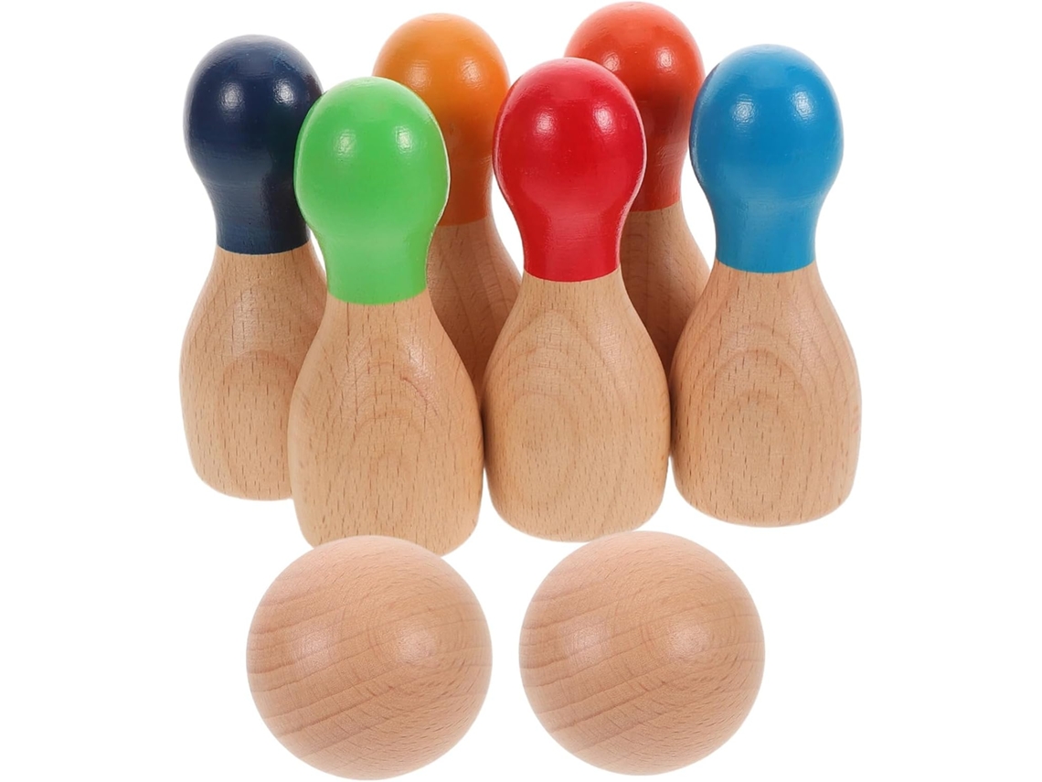 Juego De Bolos Para Niños Y Niñas, Bolos De Colores, Actividades De Interior Y Exterior.
