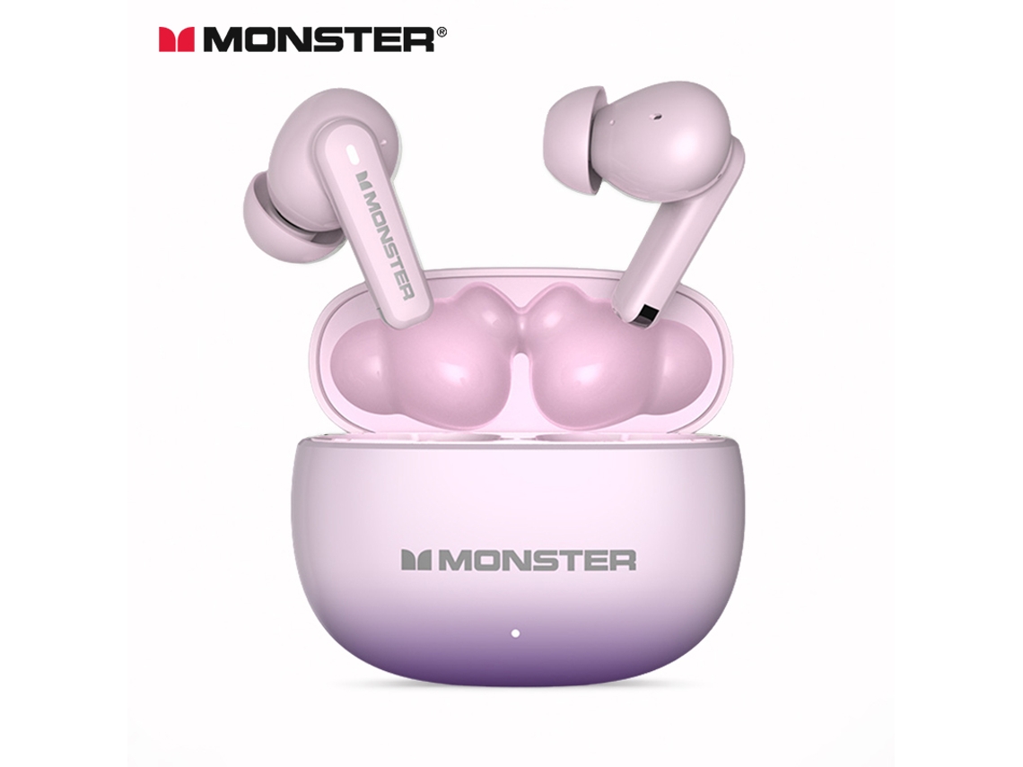 Auriculares Bluetooth 5.4 con cancelación de ruido, graves potentes, inalámbricos y estuche de carga incluido. Mdug (rosa)