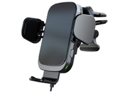 Cargador Carro Indução Qi Sem Rápido Porta Aperto Clipe YIZHOOD Negro