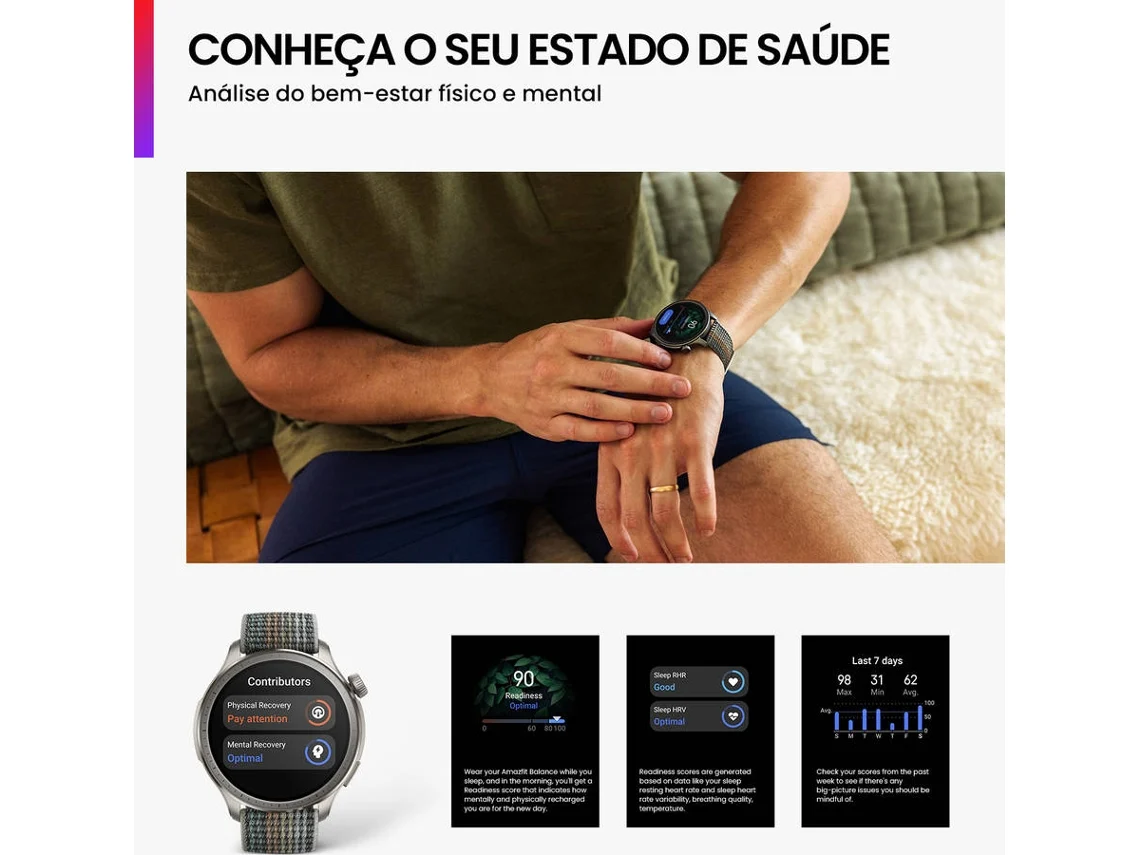 Smartwatch AMAZFIT Balance Sunset (Gris)