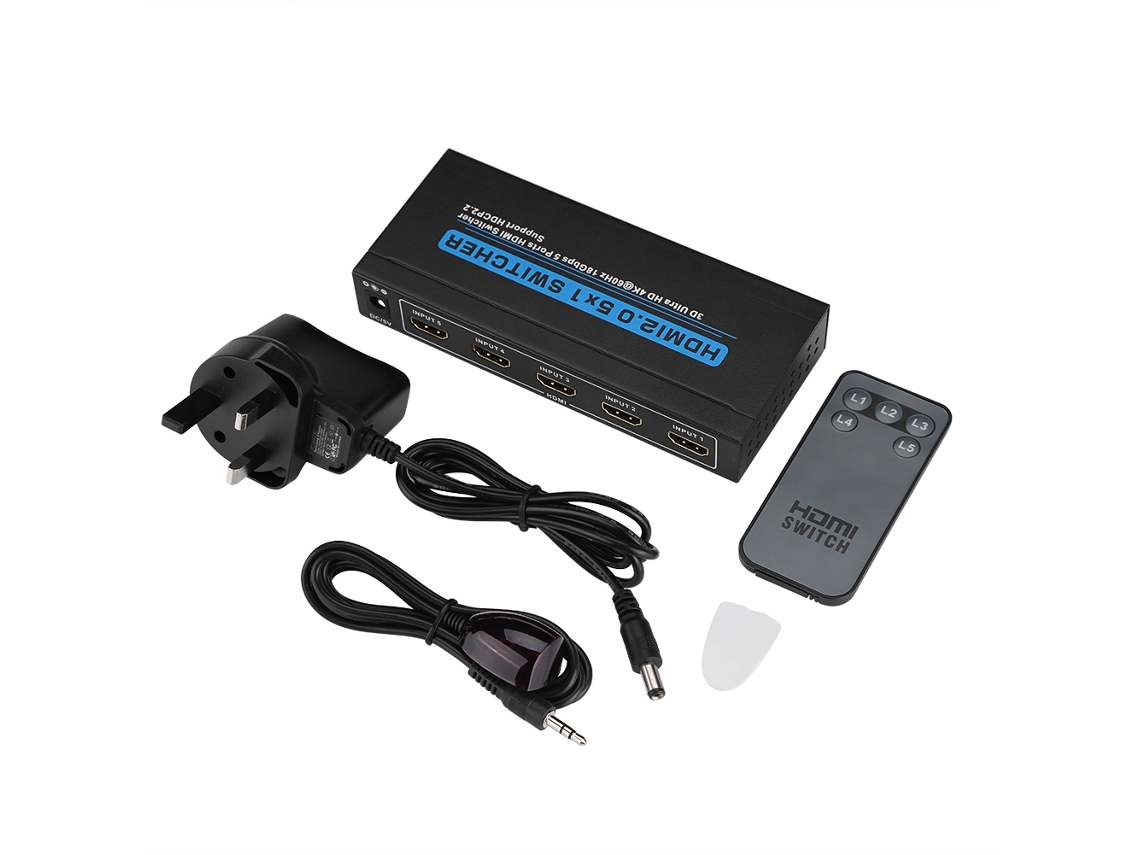 Conmutador Hdmi (5 Entradas 1 Salida Hdmi2.0)