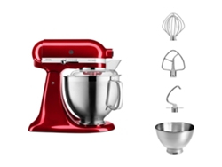 Kitchenaid Artisan 5Ksm185Ps Robot de Cocina 300 W 4,8 L Rojo