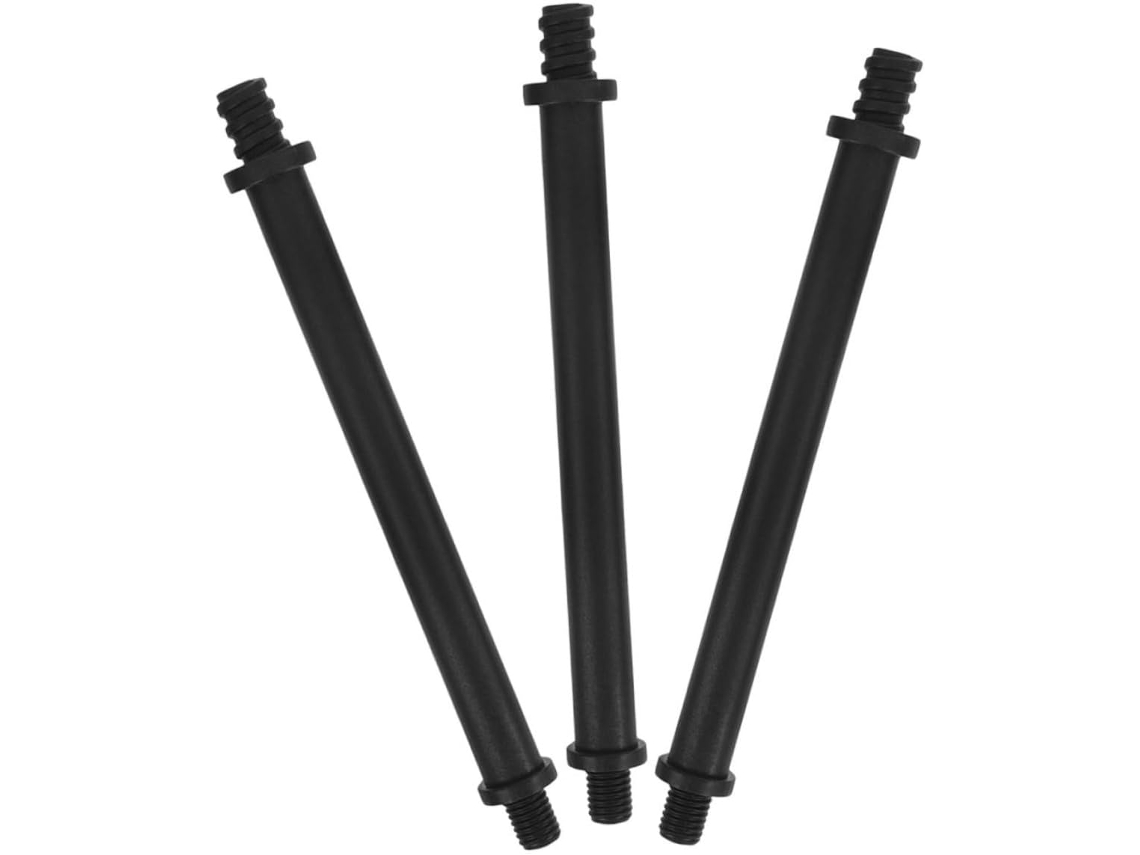 Juego de 3 escobillas de inodoro de plástico con mango ergonómico, recambios para baños domésticos Slowmoose