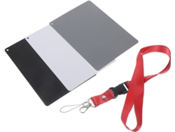 Tarjeta Gris Portátil Para Cámara Dslr, Plástico Negro, Correa Para El Cuello.