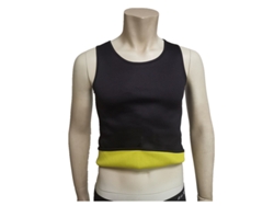 Top deportivo amarillo con efecto sauna, talla 2XL*