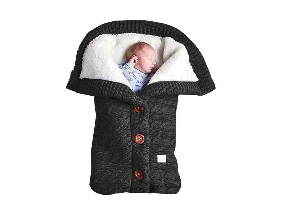 Saco De Dormir Para Bebé, Manta Gruesa Y Cálida Para Invierno, Apto Para Bebés De 0 A 12 Meses, Gris Oscuro, Czhhmart