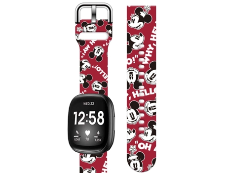Correa Silicona Suave Personalizada Fitbit by Google Versa 2 Mickey y Minnie