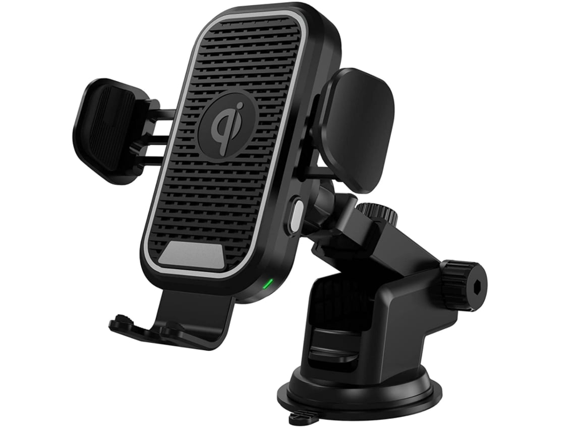 Cargador Carro Sem Bc Qi Fast Auto Clamping YIZHOOD Negro