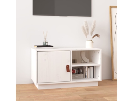 Mueble De Tv VIDAXL Blanco Madera (70x34x40 cm )