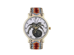 Reloj De Pulsera De Cuarzo Con Correa De Lana, Sencillo Y Moderno, Estilo Casual T14-fg(3)