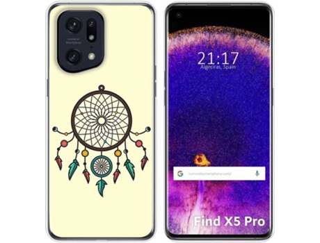 Carcasa para Oppo Find X5 Pro 5G TUMUNDOSMARTPHONE Dibujos Atrapasueños Multicolor