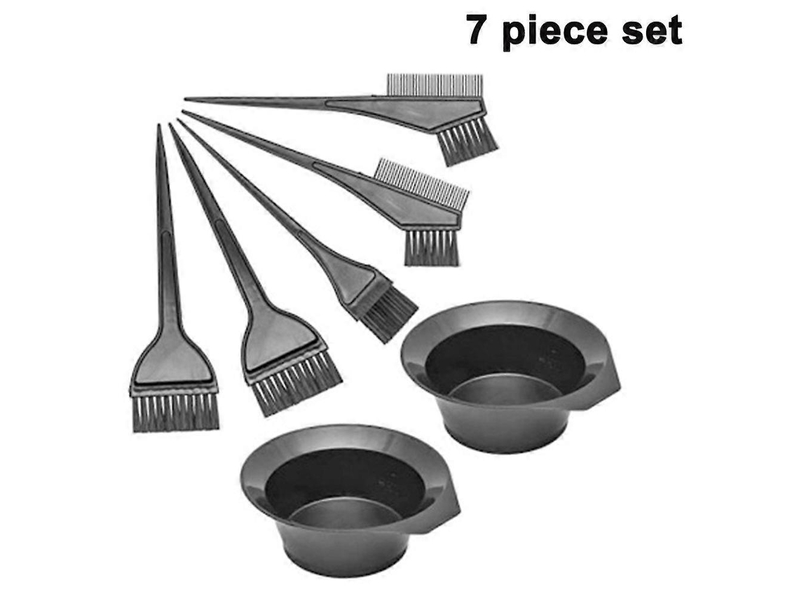 Set De 7 Piezas Para Teñir El Cabello: Tazas Mezcladoras, Pinceles Y Cepillos, Herramientas Perfectas Para Aplicar Tinte Y Color